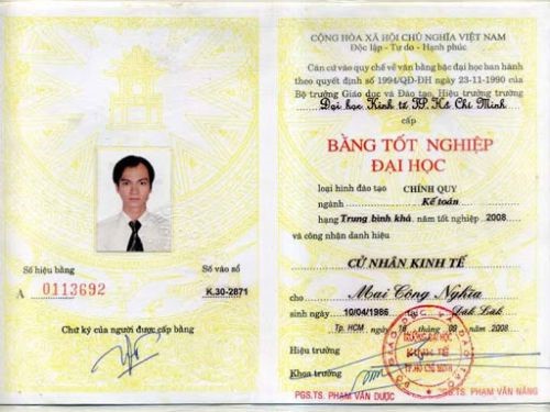 Làm Bằng Đại Học Có Hồ Sơ Gốc Bao Công Chứng