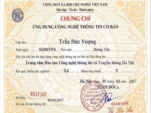 Làm chứng chỉ tin học giả