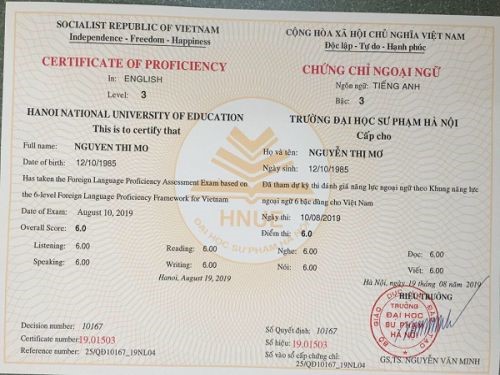 Làm chứng chỉ tiếng anh