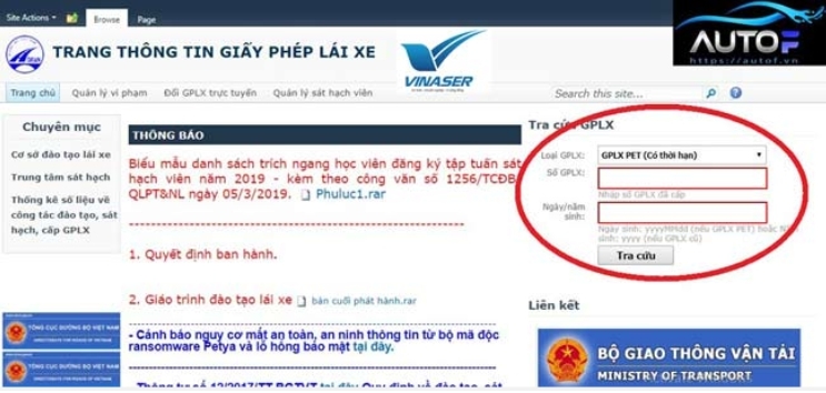 Cách 2: Kiểm tra giấy phép lái xe qua hệ thống mạng Internet là một phương pháp dễ dàng và hiệu quả.