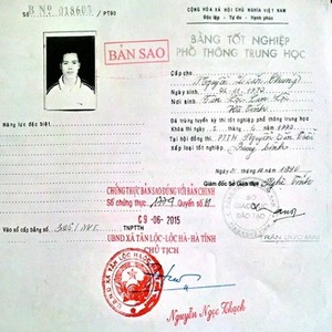 làm bằng cấp 3 bao công chứng và xin việc