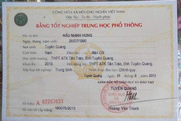 Dịch Vụ Làm Bằng Cấp 3 Chất Lượng Uy Tín Nhanh Chóng