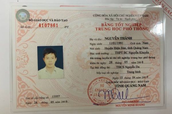 MỘT SỐ MẪU BẰNG cấp 3 DO LÀM BẰNG NHANH THỰC HIỆN