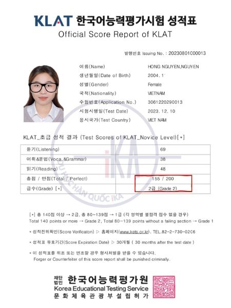 Làm Chứng Chỉ Tiếng Hàn Phôi Chuẩn Quốc Tế 2024