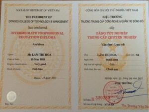 Mẫu Bằng Tốt Nghiệp THPT Hệ Bổ Túc Và Bằng Cấp 3