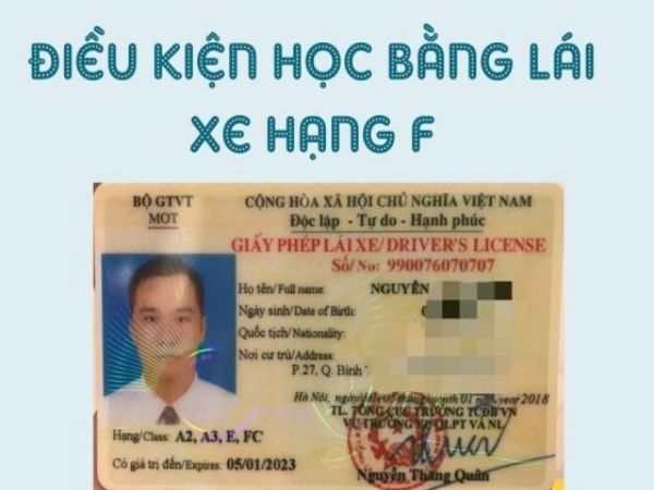 Điều kiện để thi bằng lái xe FE