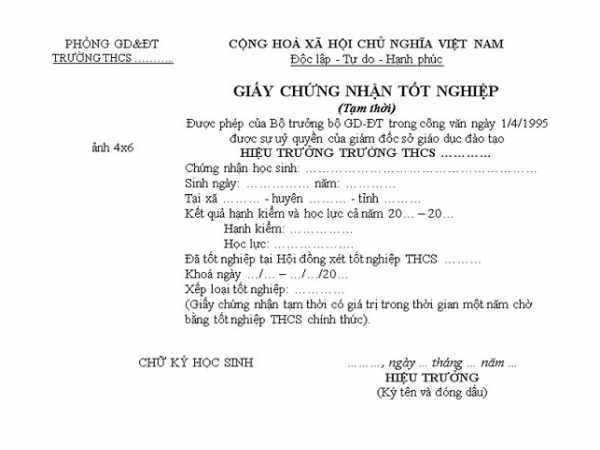 Những lưu ý khi sử dụng bằng tốt nghiệp tạm thời