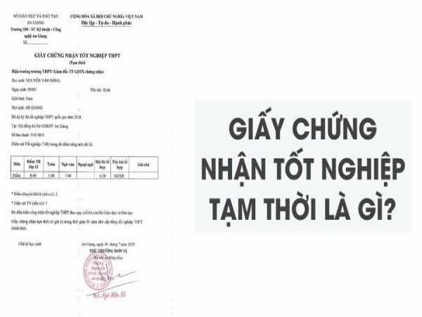 Bằng tốt nghiệp tạm thời là gì?