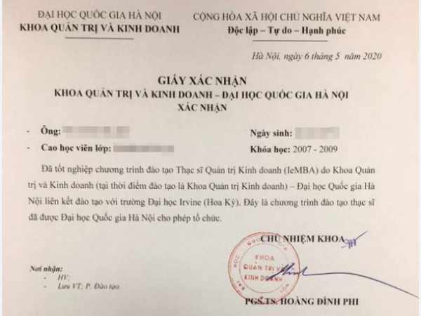 Sử dụng bằng tốt nghiệp tạm thời trong các trường hợp cụ thể