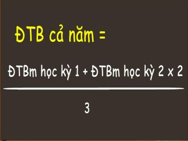 Cách Tính Nhanh Điểm Trung Bình Môn Cả Năm Học Chính Xác Nhất