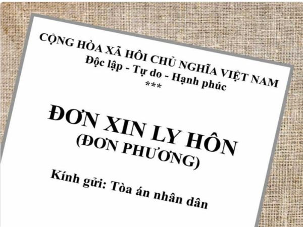 Thủ tục nộp đơn xin ly hôn
