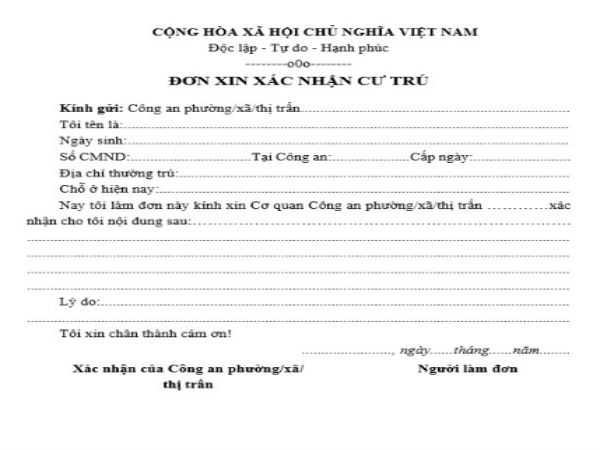 Quy định mới về giấy xác nhận cư trú từ năm 2025