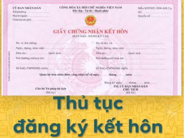 Thủ tục đăng ký kết hôn đúng quy định