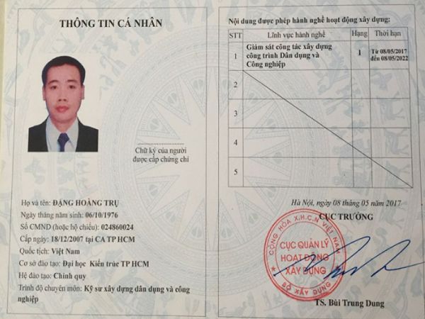 Quy Trình Thi Cấp Chứng Chỉ Hành Nghề Xây Dựng
