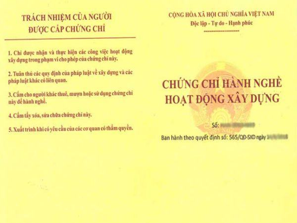 Lợi Ích Của Chứng Chỉ Hành Nghề Xây Dựng